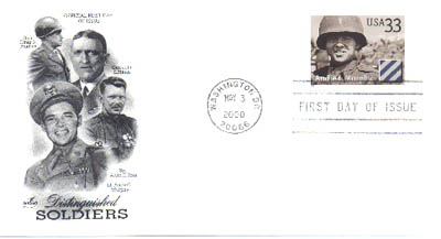 May 3, 2000 Audie Murphy Stamp Cancellation and First Day Cover.