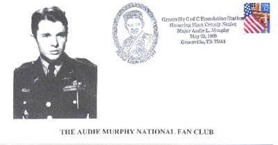 May 23, 1998 Audie Murphy Stamp Cancellation.