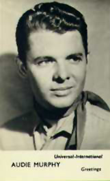 Audie Murphy greeting card. Image provided by Troy Kirk.