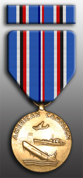 American Campaign Medal and Ribbon Set