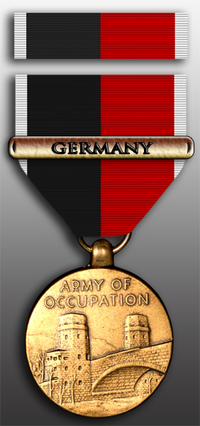 Army of Occupation Medal With Germany Clasp and Ribbon Set