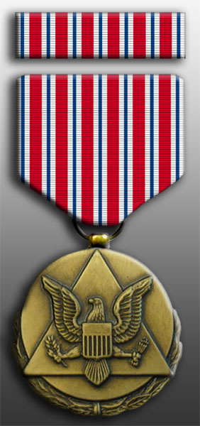 Army Outstanding Civilian Service Medal and Ribbon Set