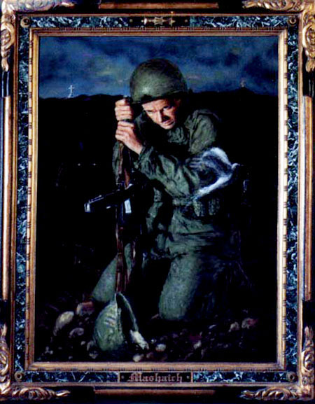 Richard Krause Painting. "By Dawn's Early Light" First painting in a series of seven.