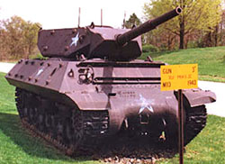 Front View, M10 Tank Destroyer, Aberdeen Ordinance Museum
