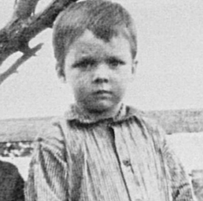 A childhood photo of Audie Murphy