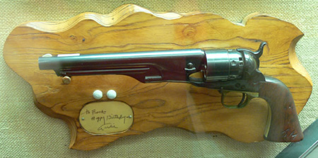 James Cagney gift pistol given to Audie Murphy.