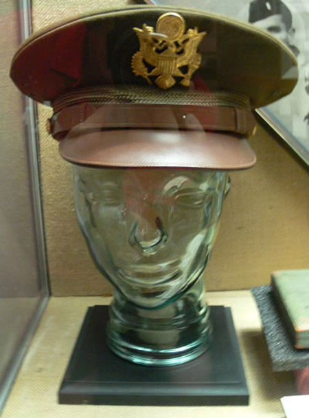 Dress uniform cap worn by Audie Murphy.