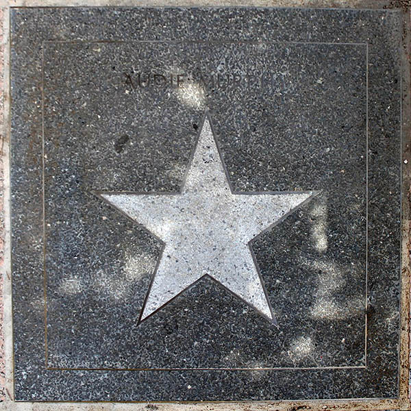 Audie Murphy's Walk of Fame Star, Austin, Texas.