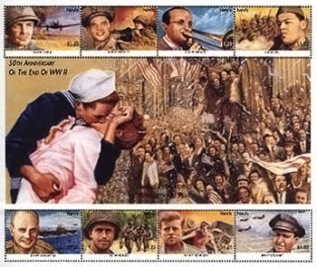 Nevis stamp honoring Audie Murphy issued 1995.
