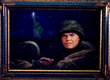 Richard Krause Painting. "Just Another Nightwatch" Second painting in a series of seven.