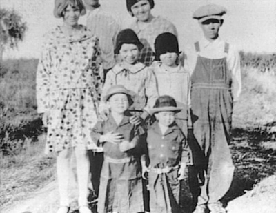 A childhood photo of Audie Murphy