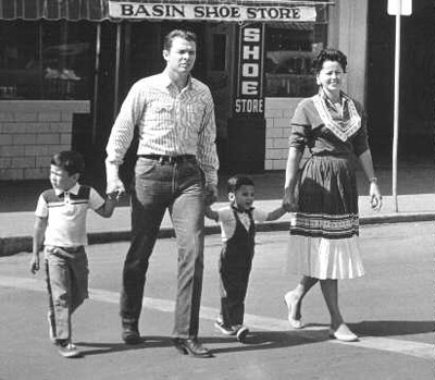 A family photo of Audie Murphy