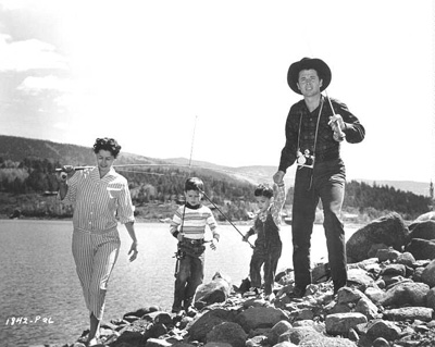 A family photo of Audie Murphy