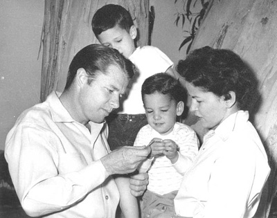 A family photo of Audie Murphy