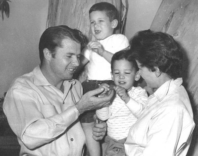 A family photo of Audie Murphy