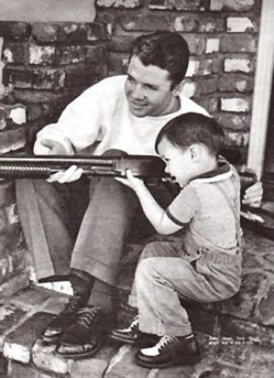 A family photo of Audie Murphy