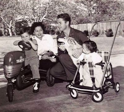 A family photo of Audie Murphy