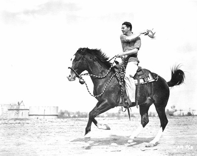 A horse photo with Audie Murphy