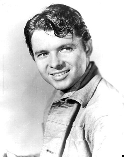 A portrait photo of Audie Murphy