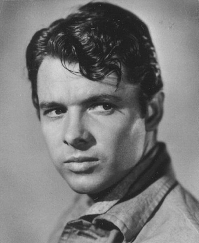 A portrait photo of Audie Murphy