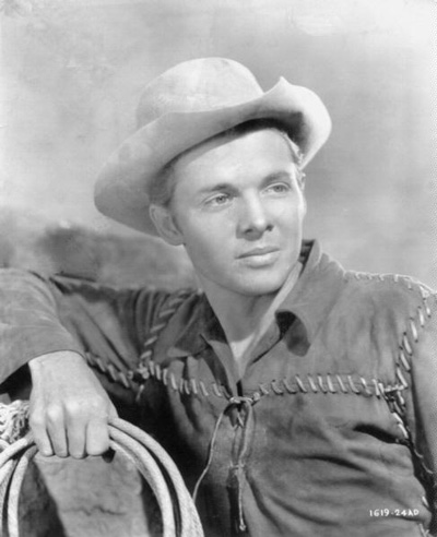 A portrait photo of Audie Murphy