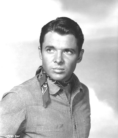 A portrait photo of Audie Murphy
