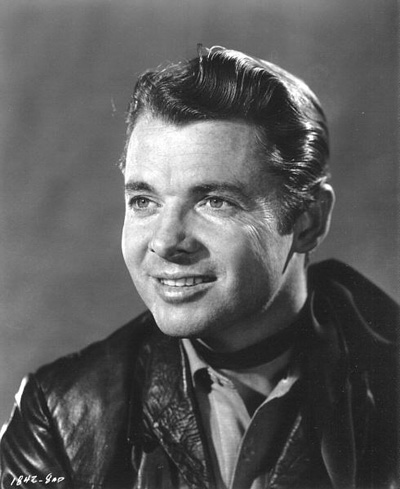 A portrait photo of Audie Murphy