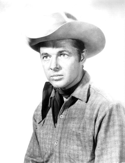 A portrait photo of Audie Murphy