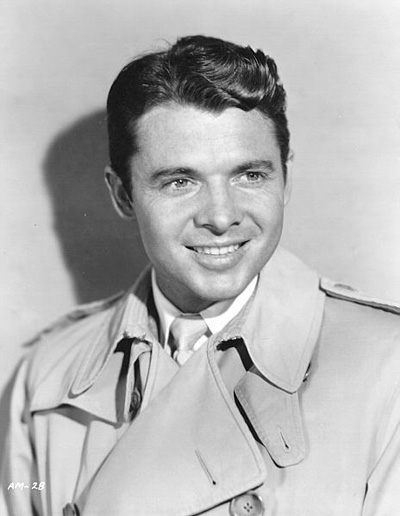 A portrait photo of Audie Murphy