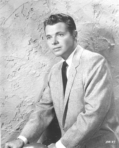 A portrait photo of Audie Murphy