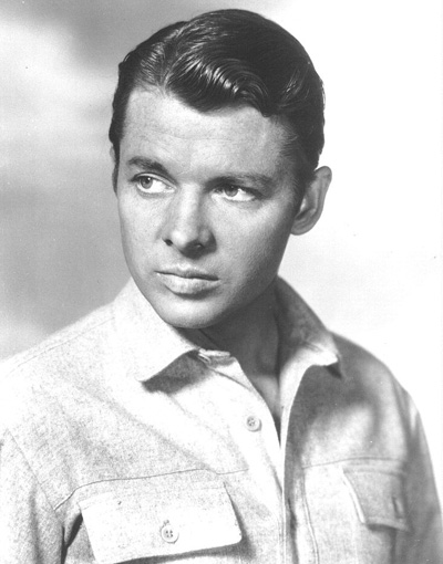 A portrait photo of Audie Murphy