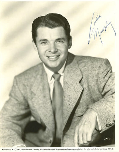 A portrait photo of Audie Murphy