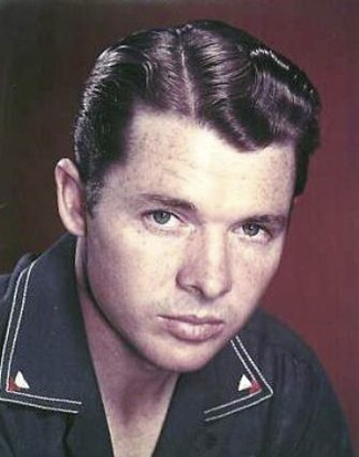A portrait photo of Audie Murphy