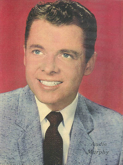 A portrait photo of Audie Murphy