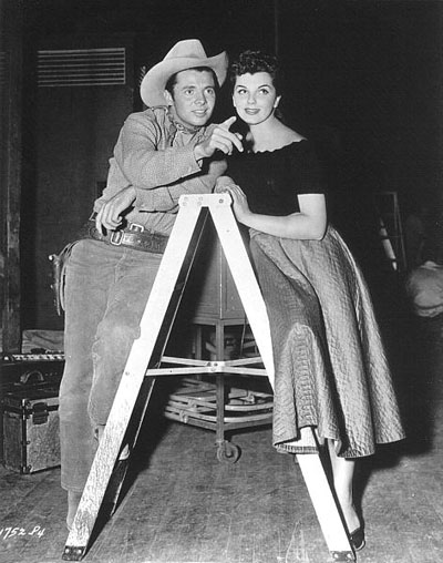 A publicity photo of Audie Murphy