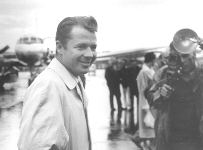A publicity photo of Audie Murphy