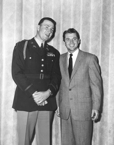 A publicity photo of Audie Murphy