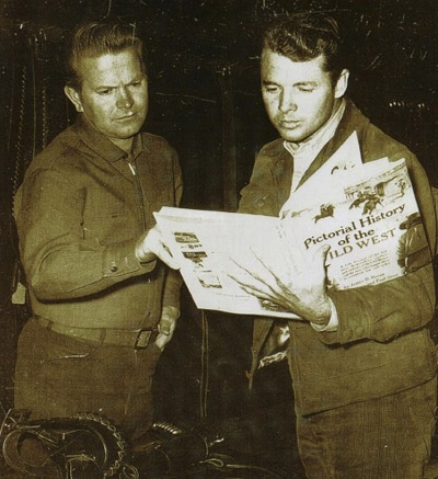 A publicity photo of Audie Murphy