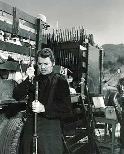 A publicity photo of Audie Murphy