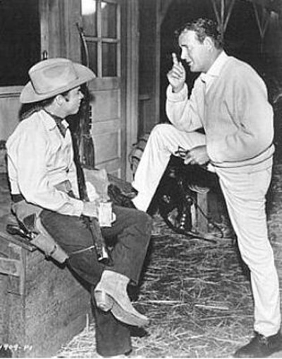 A publicity photo of Audie Murphy