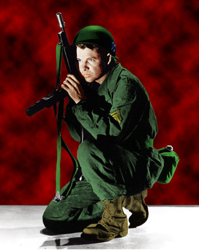A publicity photo of Audie Murphy