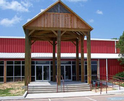 Entrance to the Audie Murphy/American Cotton Museum in Greenville, Texas.