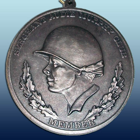 FORSCOM Sergeant Audie Murphy Neck Medallion. Front view. Image provided by George Keck.